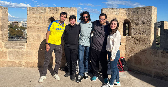 Gruppenbild auf dem Torre de Quart