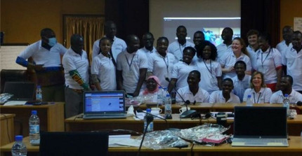 group of people at GreenGaDe's Kick-Off Workshop which took place on November 2-6, 2021 in Ouagadougou, Burkina Faso.