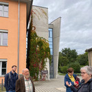 auf dem Campus unterwegs